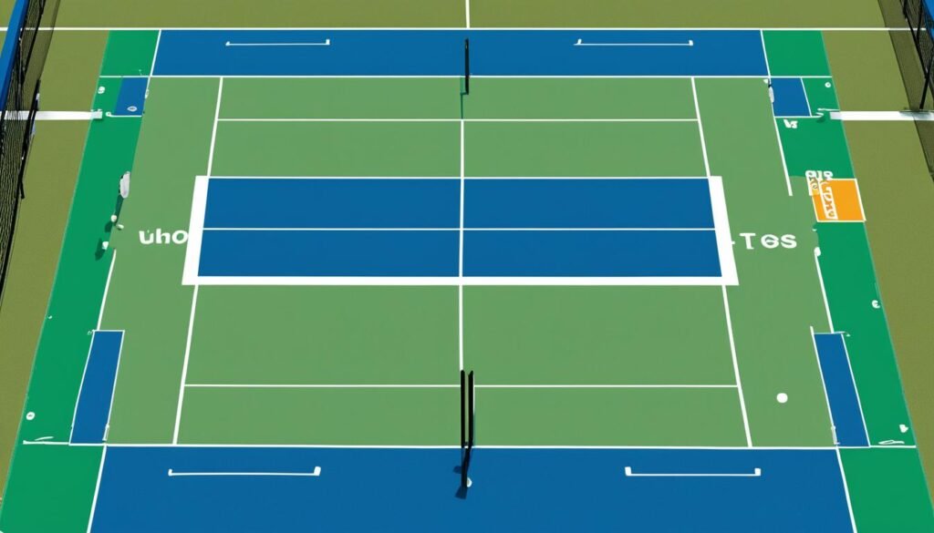 pickleball court vs tennis court