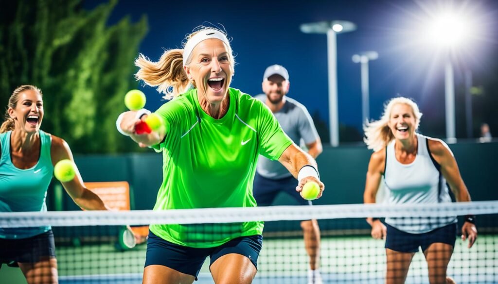 celebrities playing pickleball