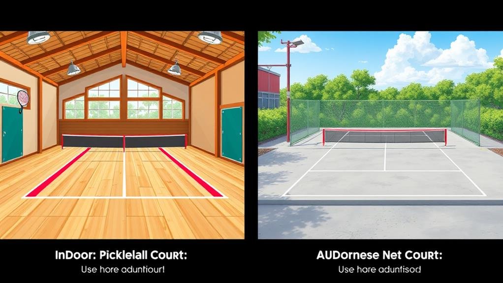 indoor versus outdoor courts