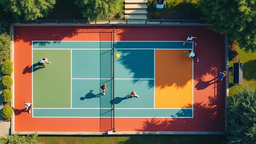 standard pickleball court dimensions