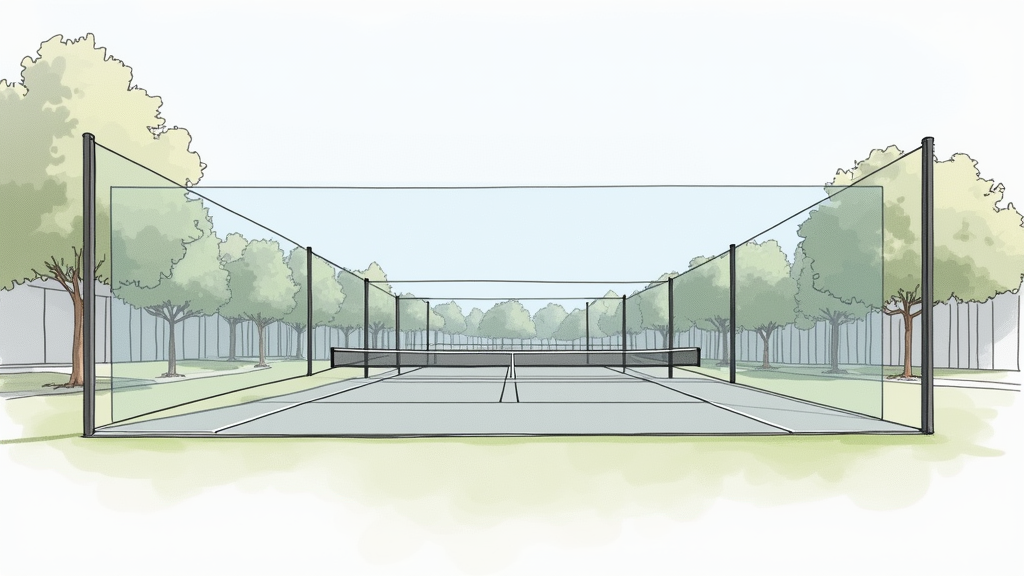 Detailed Pickleball Court Windscreen Installation Outline